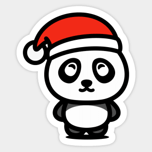 Christmas Panda Sticker